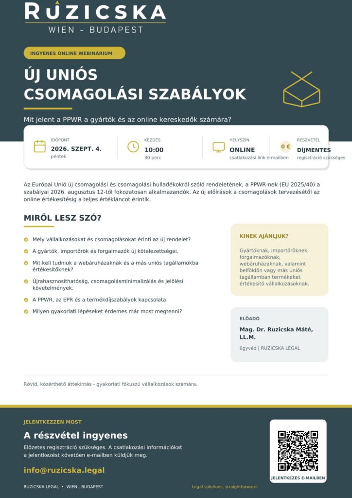 Új uniós csomagolási szabályok